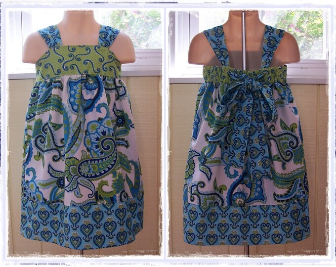 DIY Kit PDF Sewing Pattern Back-tie Bow Dress Plus Materials - Etsy