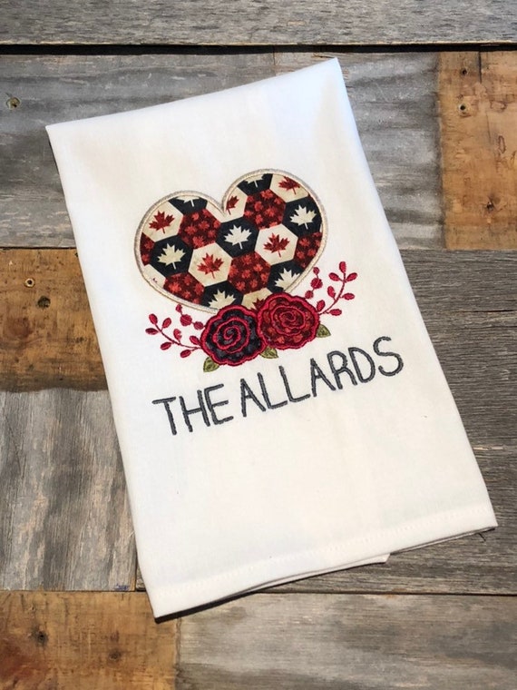 Canada Day Kitchen Towel Canada Day Dish Towel Canadiana Etsy