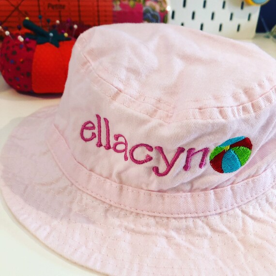 personalized baby bucket hat