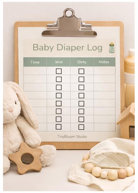 Sample Diaper Log Newborn Diaper Tracker Printable | Baby Care Log (instant Download) - Etsy