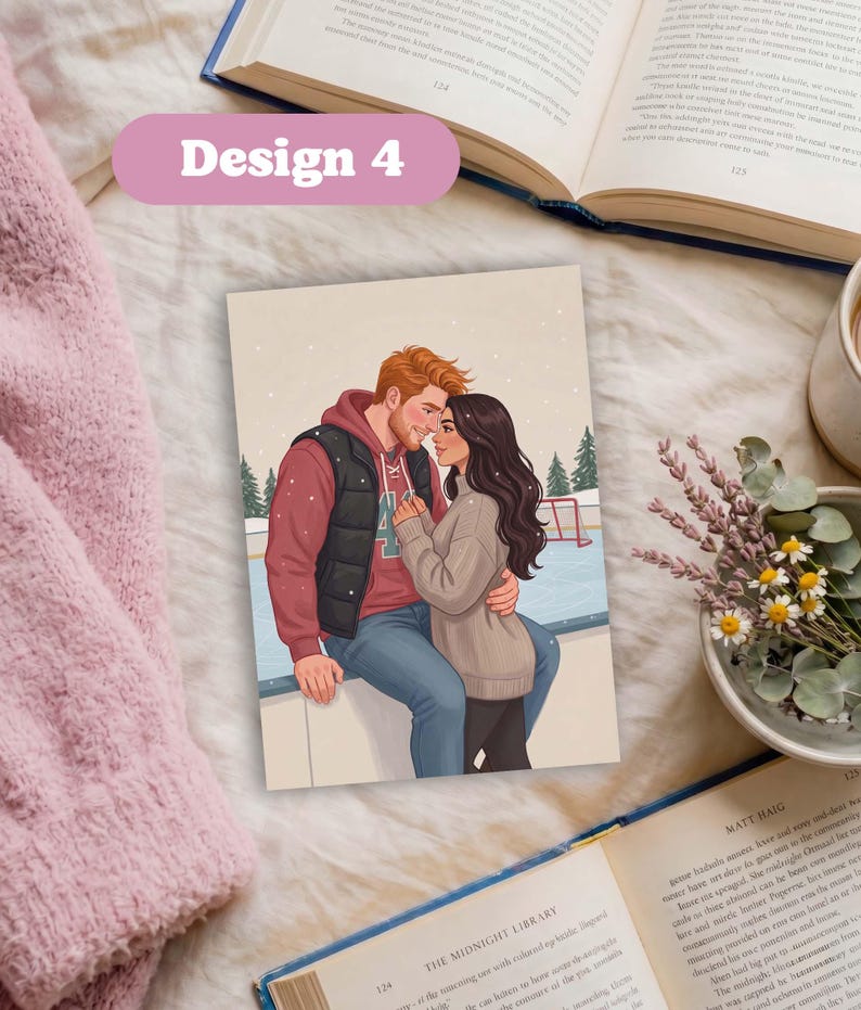 Sport Romance Art Print | Hockey Romance | Off-Campus inspired | Double-sided laminated | Water-resistant | Durable Design 4-The Goal