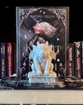 Gargoyle Bookshelf Decor, Gothic Bookish Decor, Fantasy Shelf Decor, Book Lover Gift, 3D Printed Gargoyle Statue | The Knight and the Moth