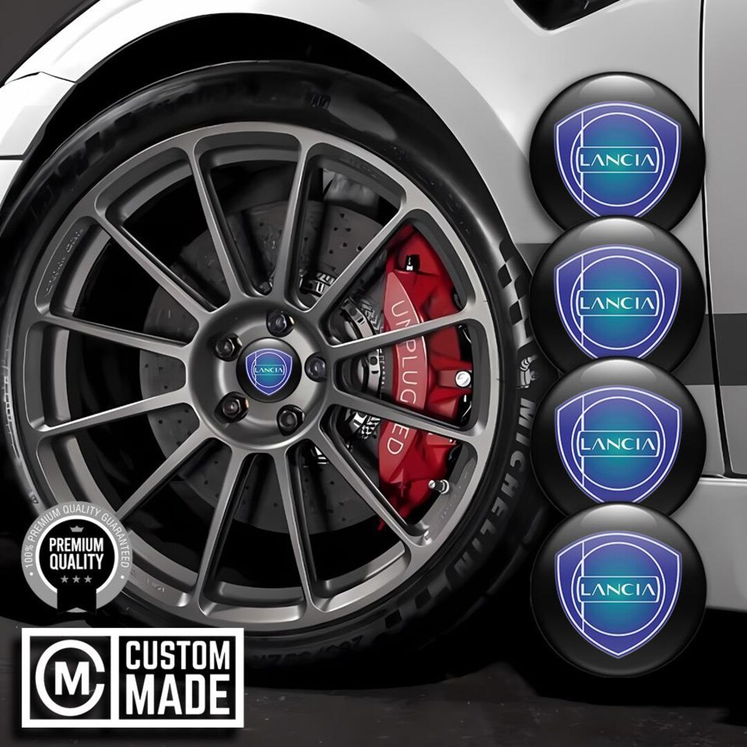 Universal Wheel Center Stickers Decals Set 3D Resin Hubcap Badge Fit ...