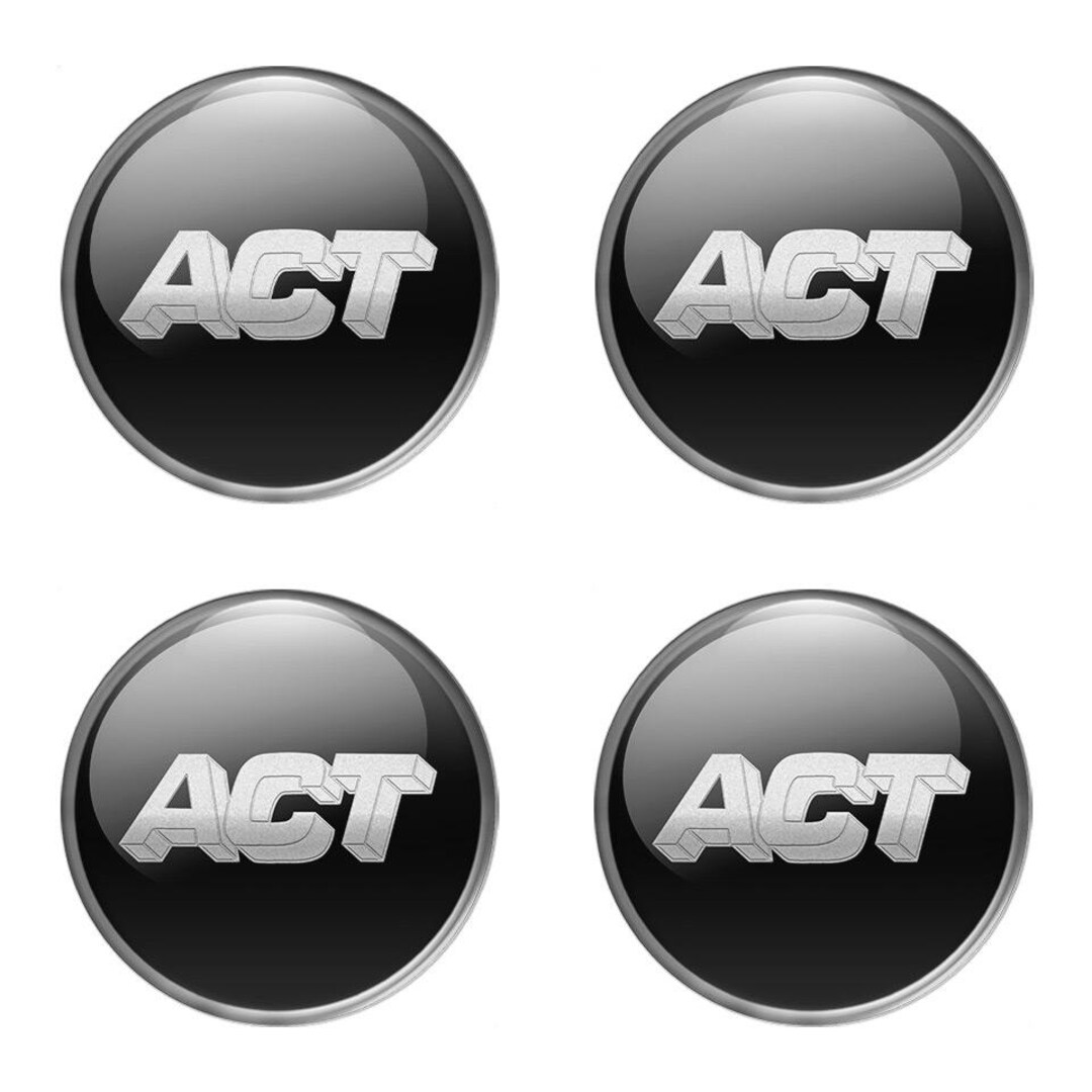ACT Rim Wheel Center Cap Stickers Gas Tank Logo Emblem Custom Size 3D ...