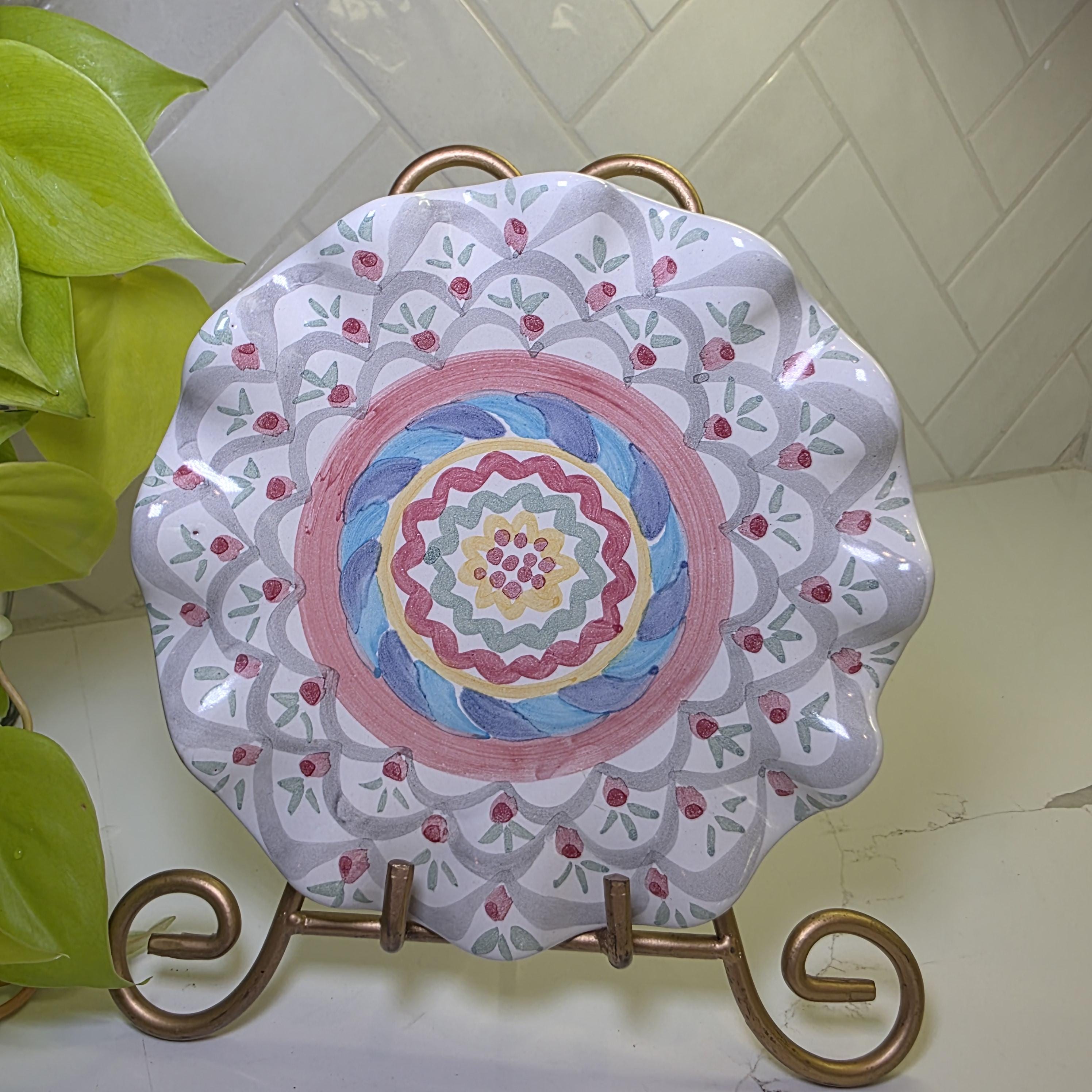 【新品】McKenzie-Childs 花柄プレート Mackenzie Childs Plate - Etsy
