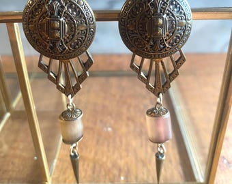 Jan Michaels San Francisco Earrings, Vintage Statement Earrings, Designer Signed Jewelry