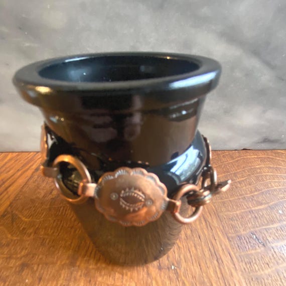 Vintage Fred Harvey Copper Concha Bracelet – Southwestern Stamped Jewelry