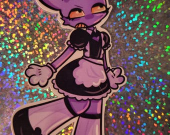 Jax Maid Dress Sticker, The Digital Circus, Waterproof