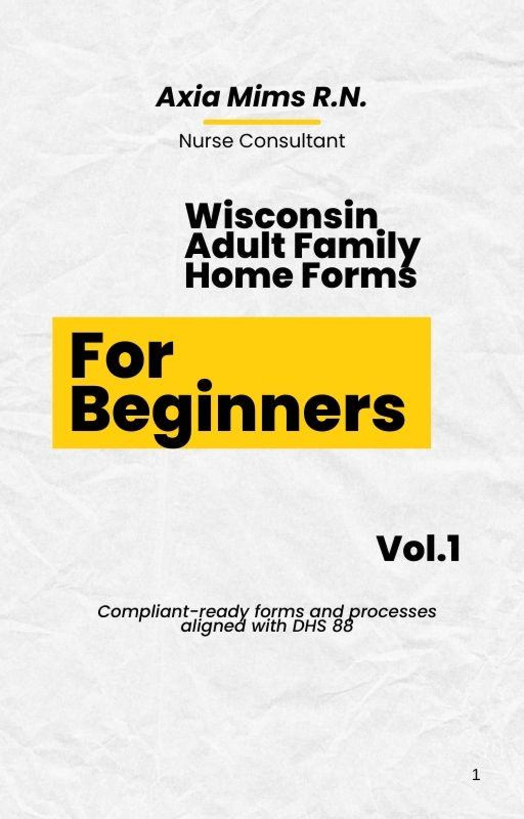 Wisconsin Adult Family Home Forms for Beginners. - Etsy