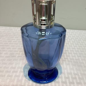 Lampe Berger Eden blue Fragrance Lamp, French Catalytic Oil Lamp, Lampe Berger Paris Home Fragrance Burner, Vintage Lampe Berger Collectib