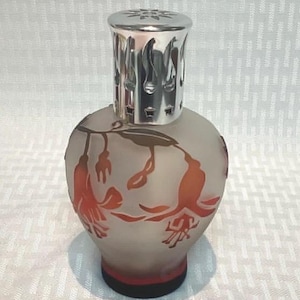 Red Lampe Berger Eden Fragrance Lamp, French Catalytic Oil Lamp, Lampe Berger Paris Home Fragrance Burner, Vintage Collectible