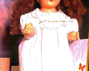 1930s Effanbee Rosemary Composition Doll walk talk Sleep Eyes Made in USA