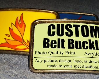 Custom Image Belt Buckle