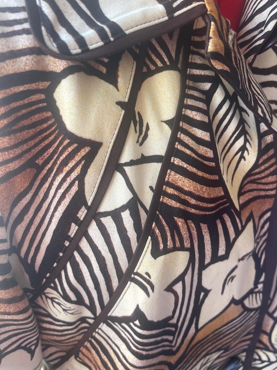 Harve Bernard Patterned Jacket | Leaf Print Blaze… - image 4