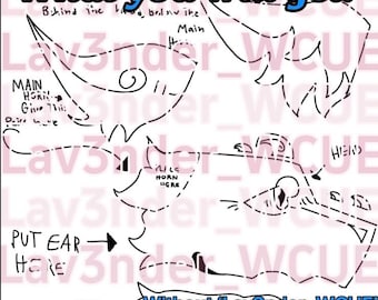 Dragon Puppet template!