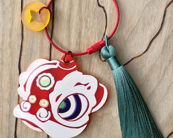 Lion Head Bag Charms
