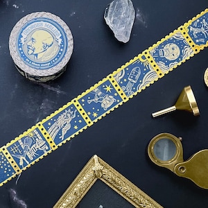 Trip to the Moon - Gold Foil Stamp Washi