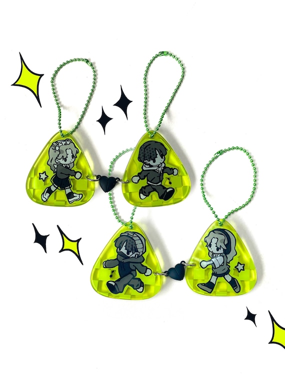 アクセサリー YURI Green Yuri - Double-sided Magnetic Charm Duo - Etsy