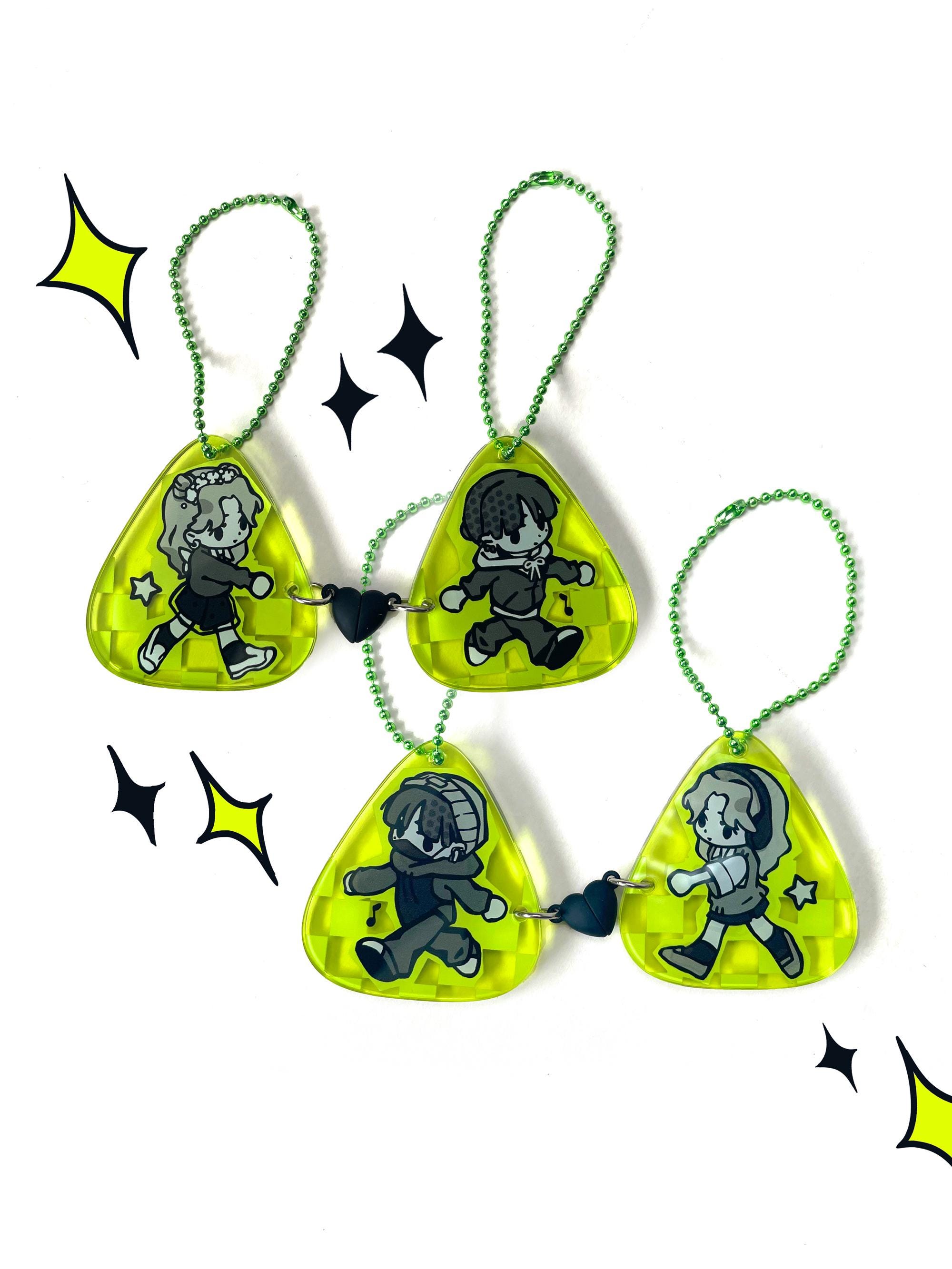 Green Yuri - Double-sided Magnetic Charm Duo - Etsy