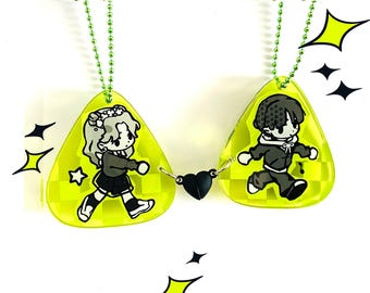 Green Yuri - Double-sided Magnetic Charm Duo - Etsy