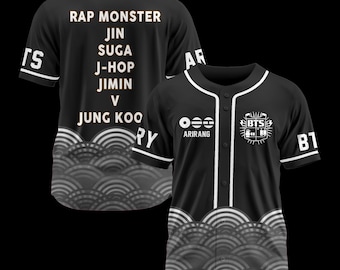 BTS World Tour Baseball Jersey, Bangtan Kpop Merch Shirt, Army Concert Outfit