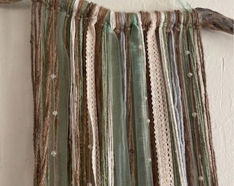 Decoração de parede náutica boho em madeira flutuante