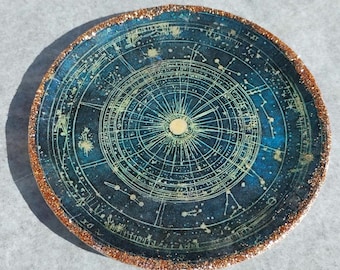 Bandeja para joias com mapa estelar celestial