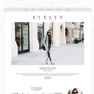 Evelyn Wordpress Theme | Wordpress Blog Theme Design | Fashion, Beauty & Lifestyle Blog