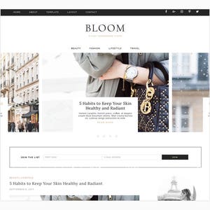 Bloom - Wordpress Theme - Wordpress Genesis Theme // Beauty, Fashion & Lifestyle Blogs