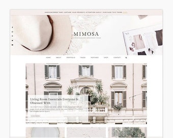 Mimosa - Wordpress theme - Wordpress Genesis Theme // Photography, Fashion & Lifestyle Blogs