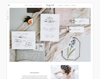 Ingrid - Wordpress Theme - Wordpress Genesis Theme // Photography, Fashion & Lifestyle Blogs