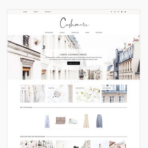 Cashmere - Wordpress theme - Wordpress Genesis Theme // Photography, Fashion & Lifestyle Blogs