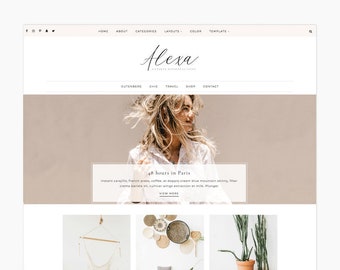 Alexa - Wordpress Theme - Wordpress Genesis Theme // Photography, Fashion & Lifestyle Blogs