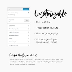 Ingrid Wordpress Theme Wordpress Genesis Theme // Photography, Fashion & Lifestyle Blogs image 4