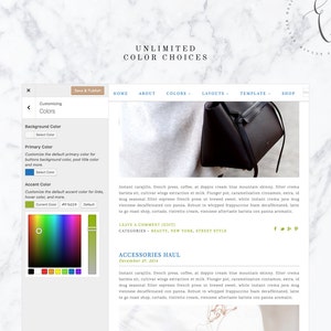 Wordpress Theme Responsive Blog Template Blog Design Welcome to New York Gold image 3