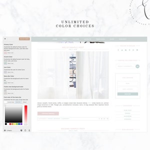 Rainy Wordpress theme Wordpress Genesis Theme // Photography, Fashion & Lifestyle Blogs image 2