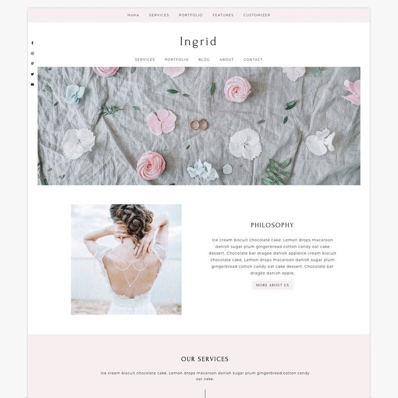 Ingrid Wordpress Theme Wordpress Genesis Theme // Photography, Fashion & Lifestyle Blogs image 3