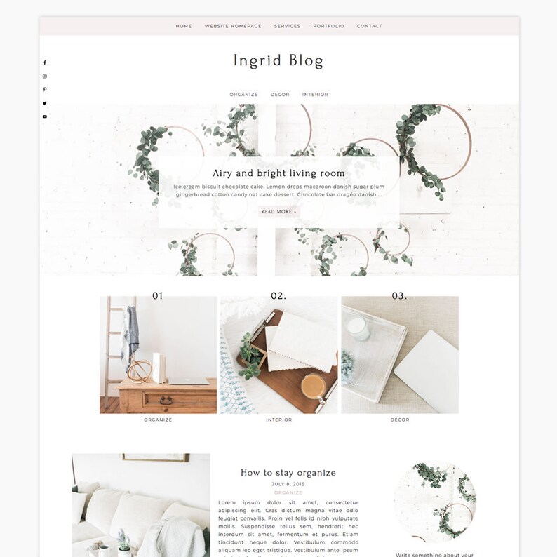 Ingrid Wordpress Theme Wordpress Genesis Theme // Photography, Fashion & Lifestyle Blogs image 2