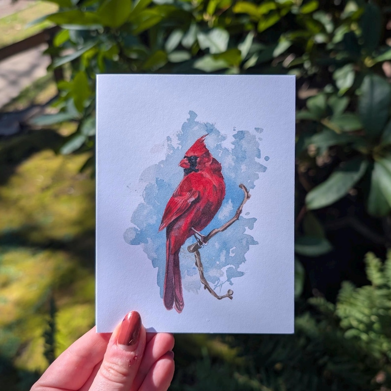 Watercolor Birds Assortment Greeting Card Set - Etsy