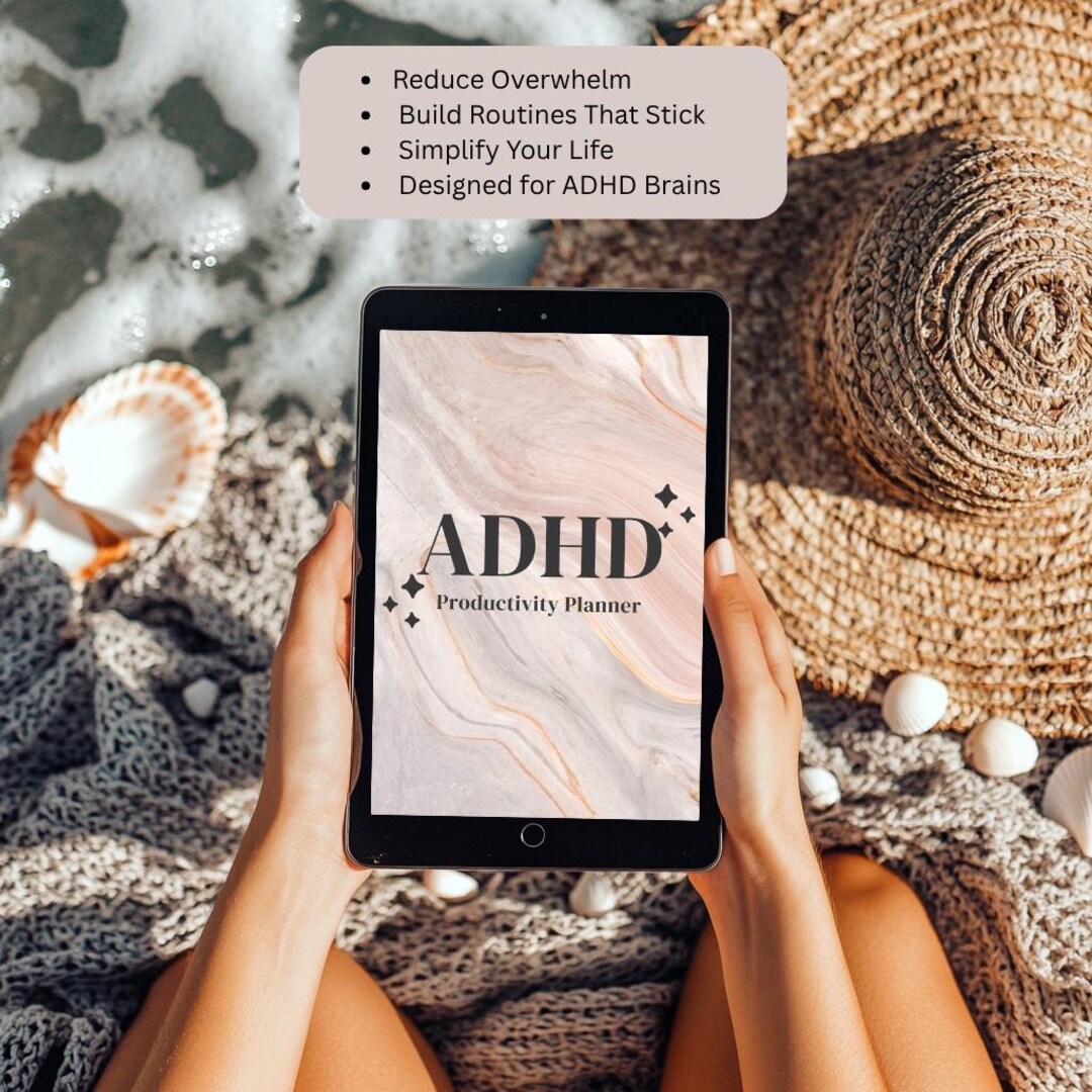 ADHD Productivity Planner | Minimalist Life Organizer, Routine Builder ...