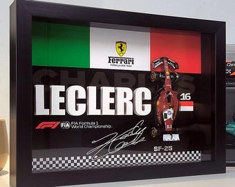 Charles Leclerc Ferrari SF-25 Limited Edition – Framed 3D Display | Scuderia Ferrari F1 Collectible