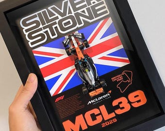 McLaren MCL39 Silverstone Limited Edition – Framed 3D Display | British Grand Prix F1 Collectible