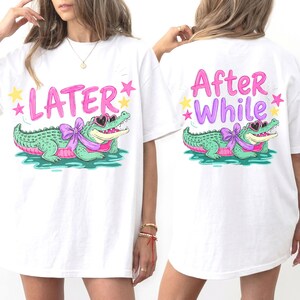 Gator tardif PNG, Crocodile PNG après, Tendances png, Expressions accrocheuses png, Respecter les habitants png, Girly png, Boutique png