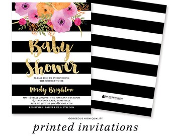 stripe invitation etsy
