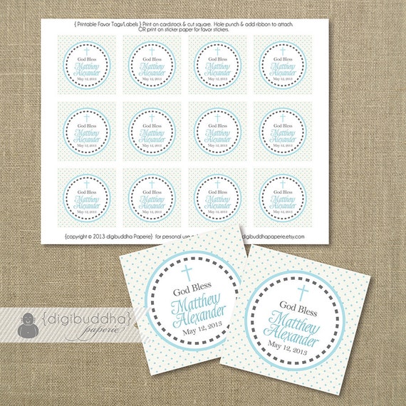diy christening souvenirs for baby boy