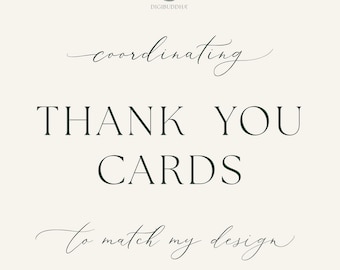 Coordinating Thank You Cards