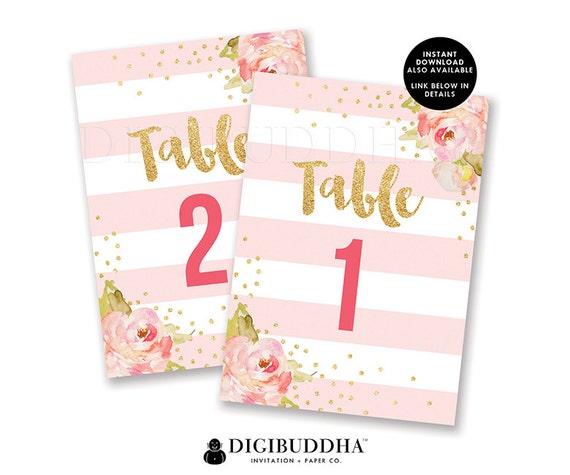 Table Number Cards Wedding Table Number Cards Table Numbers