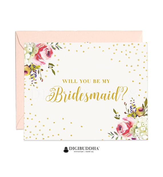 Will You Be My Bridesmaid Card, Bridesmaid Cards, Matron of Honor, Ask Bridesmaid Card, Bridesmaid Maid of Honor, Flower Girl Card - CW0001 Il_570xn