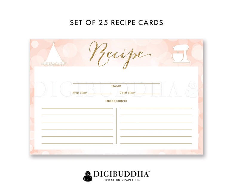 Set Of 25 Recipe Cards Card 4x6 Printed Double Sided Zoom