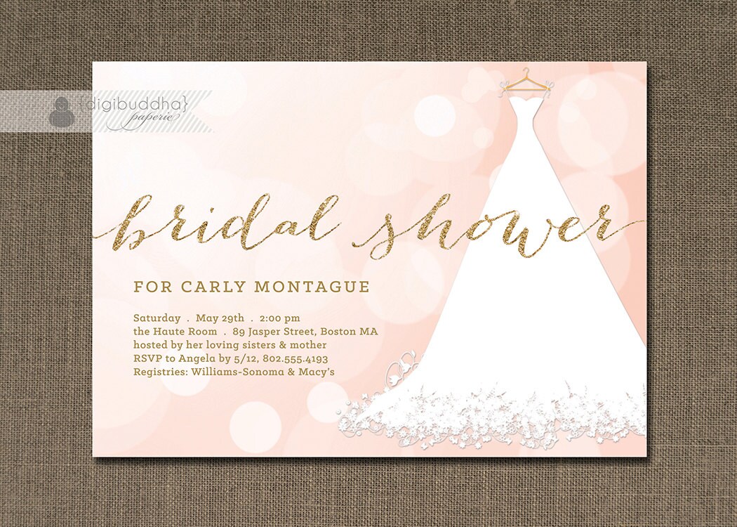 Blush Pink Bridal Shower Invitations 5